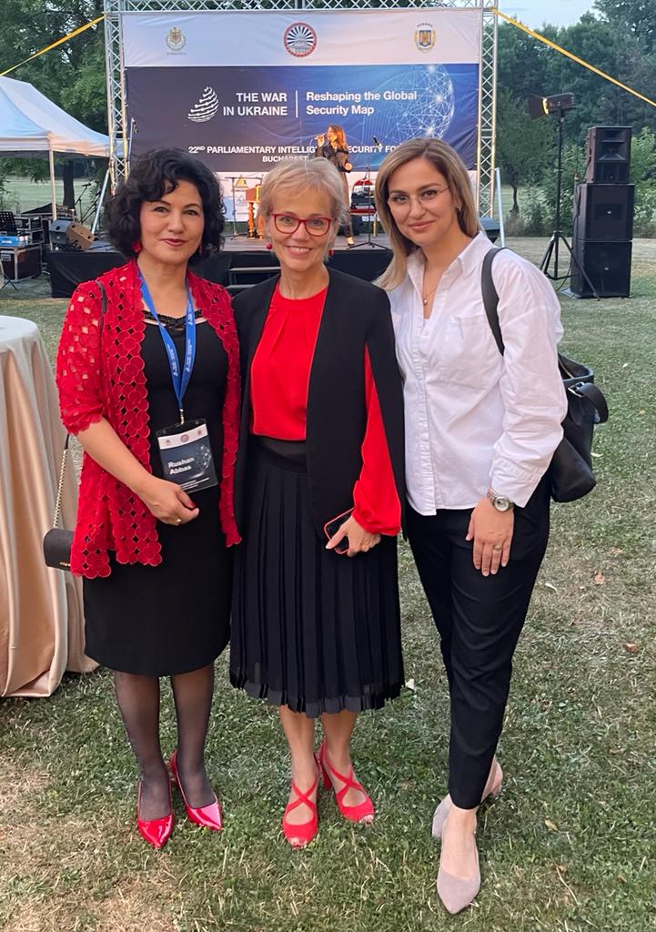 Bucharest, Romania Forum: Rushan Abbas (Uyghur Autonomous Region), MP Rozalia Biro (Romania), MP Shqipe Selimi (Kosovo)